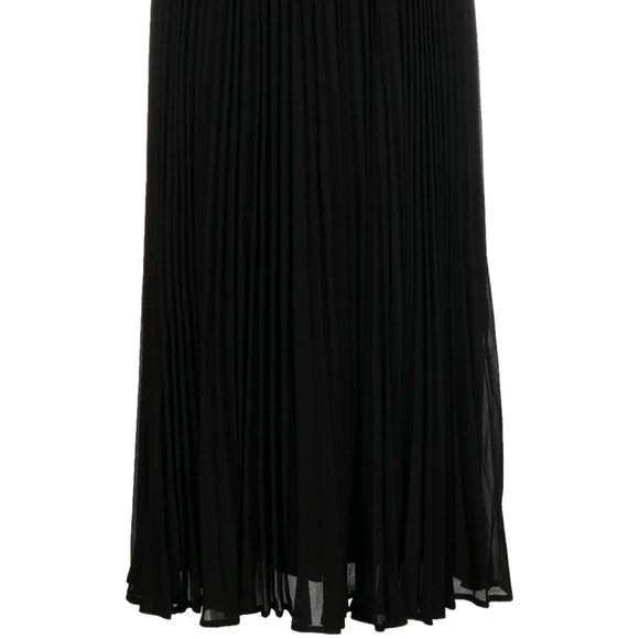 MICHAEL MICHAEL KORS   Pleated Midi Skirt In Black - Picture 3 of 6